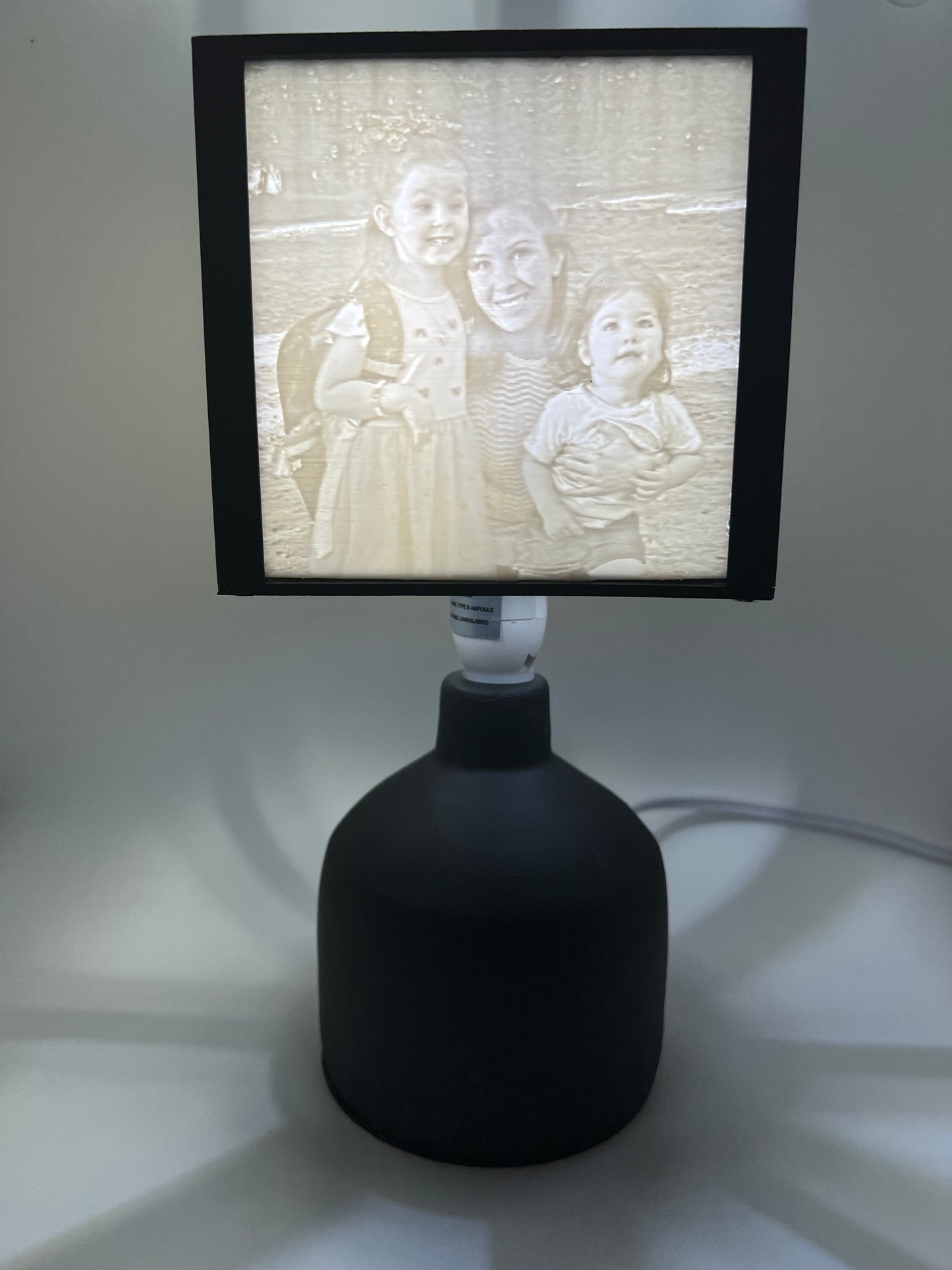 Modern Custom Lithophane Lamp - Personalized Photo Lamp