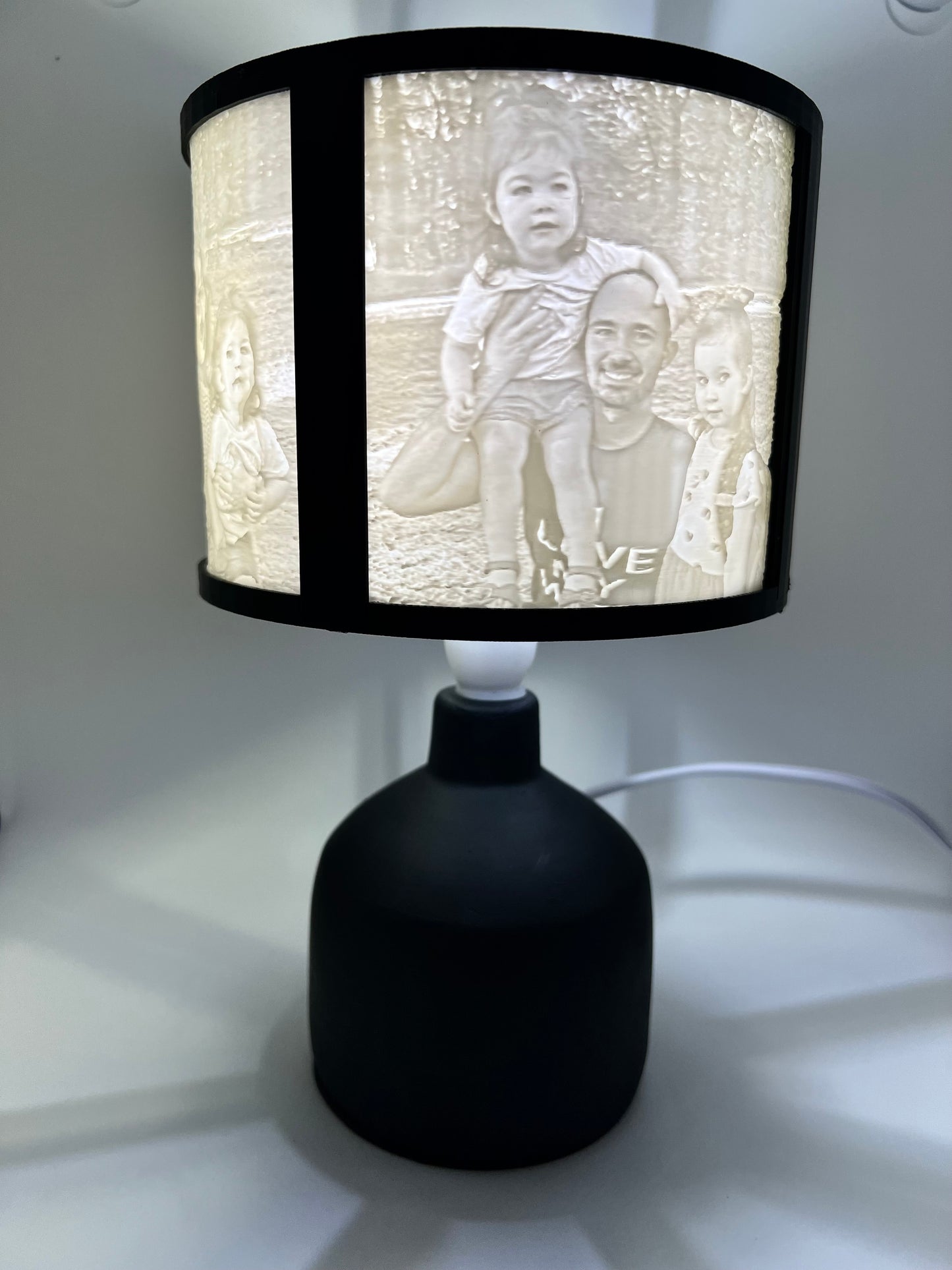 Custom Modern 3D Photo Lamp - Personalized 3D Lithophane Lamp
